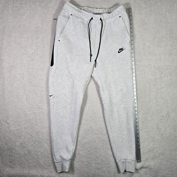 Nike Sportswear Mens Medium Tech Fleece Pants Joggers Grey Heather HV0959-051 M - Picture 8 of 8